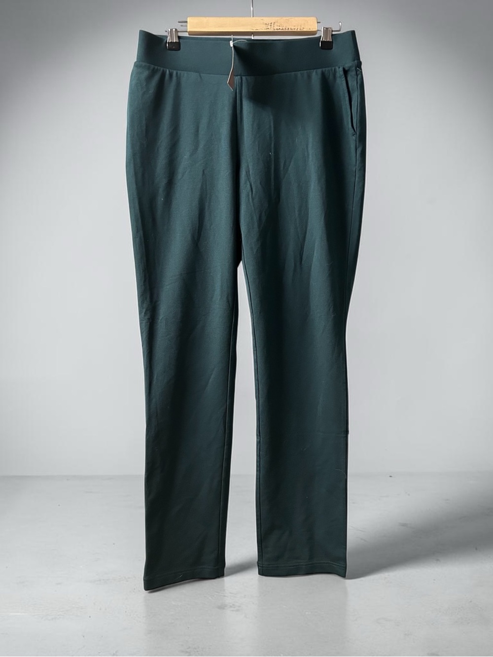 J. Jill Teal Straight-Leg Pull-On Pants